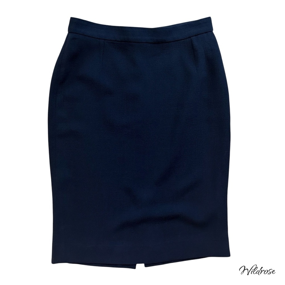 D&G Dolce & Gabbana Classic Black Pencil Skirt SZ 44 US 8